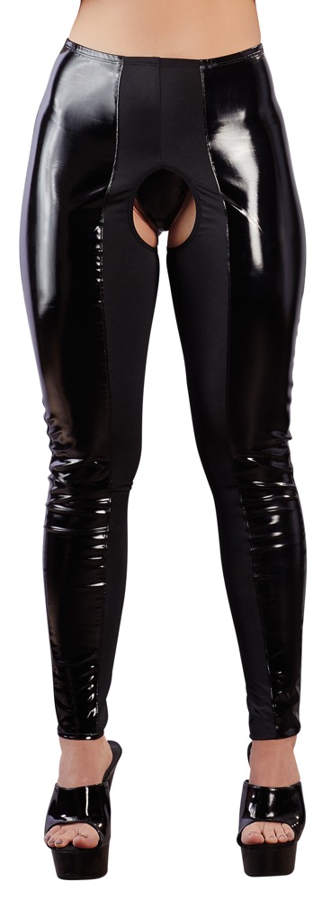 Lack-Leggings ouvert
