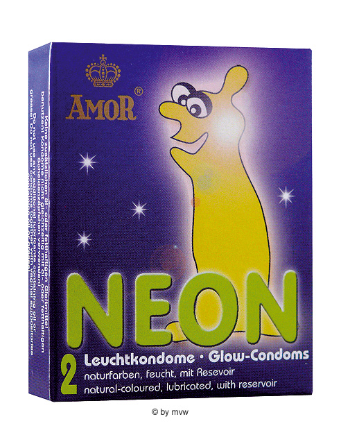 AMOR NEON LEUCHTKONDOME 2 STK.